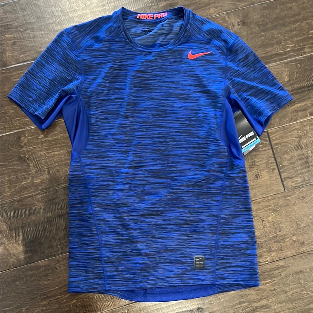 Nike Pro Blue Zonal Cooling Performance Tee